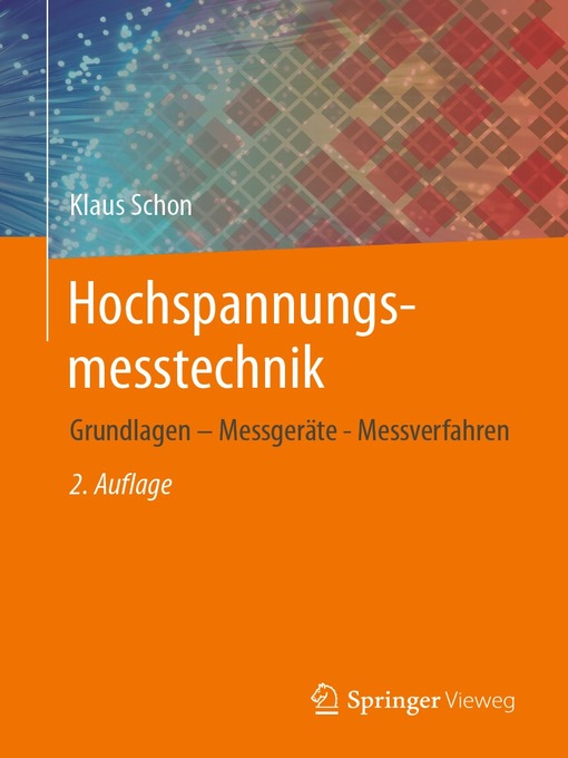 Cover image for Hochspannungsmesstechnik